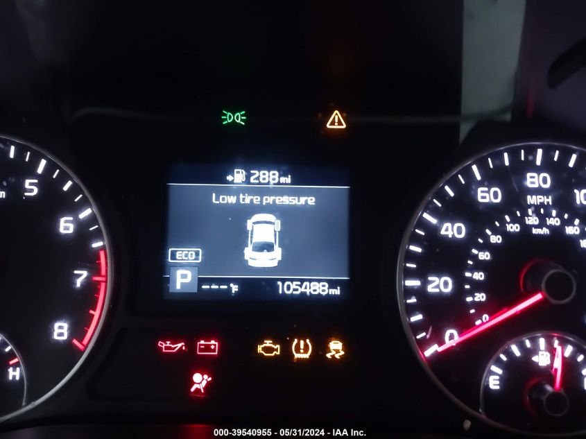 2019 Kia Optima Lx VIN: 5XXGT4L37KG363786 Lot: 39540955