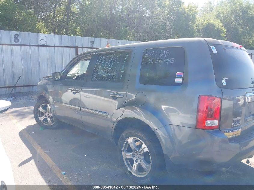 2012 Honda Pilot Ex-L VIN: 5FNYF3H55CB020527 Lot: 39541042