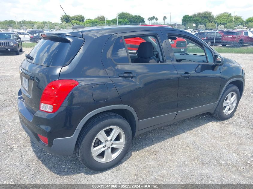 2017 Chevrolet Trax Ls VIN: 3GNCJNSBXHL250941 Lot: 39541060