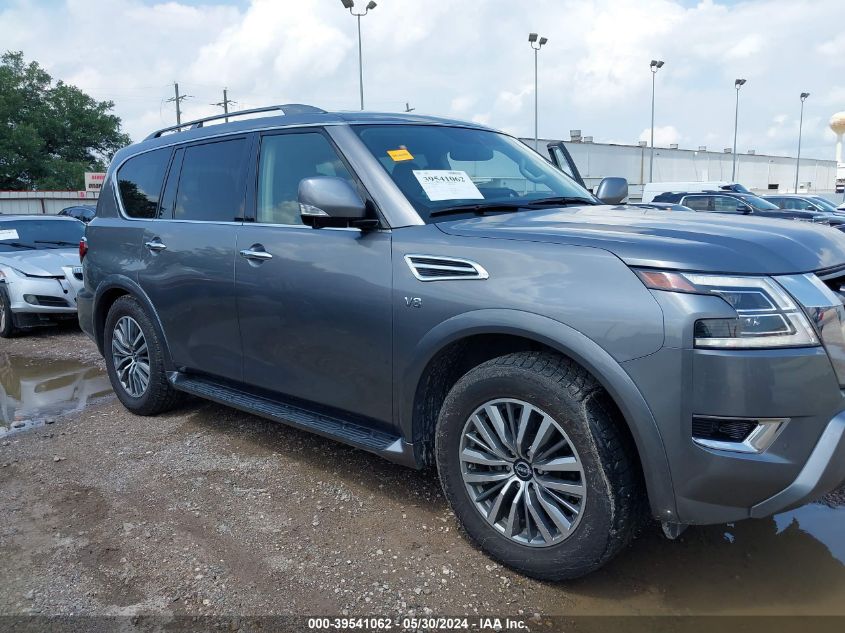 2021 Nissan Armada Sl 2Wd VIN: JN8AY2BA0M9372202 Lot: 39541062