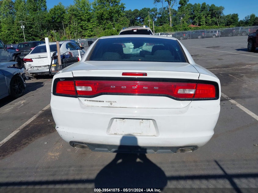 2012 Dodge Charger Se VIN: 2C3CDXBG3CH162441 Lot: 39541075