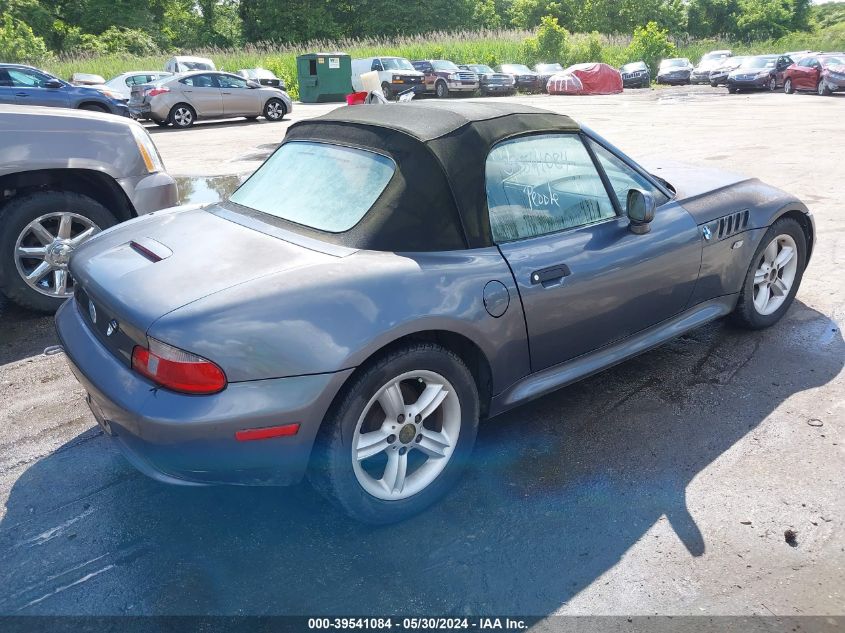 4USCH9349YLF83765 | 2000 BMW Z3