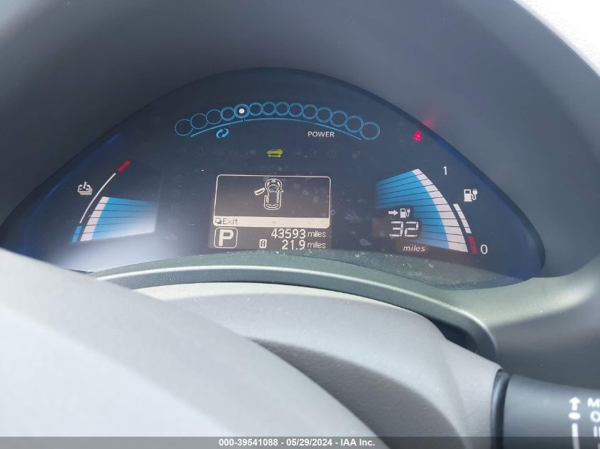 2012 Nissan Leaf Sl VIN: JN1AZ0CP7CT026068 Lot: 39541088