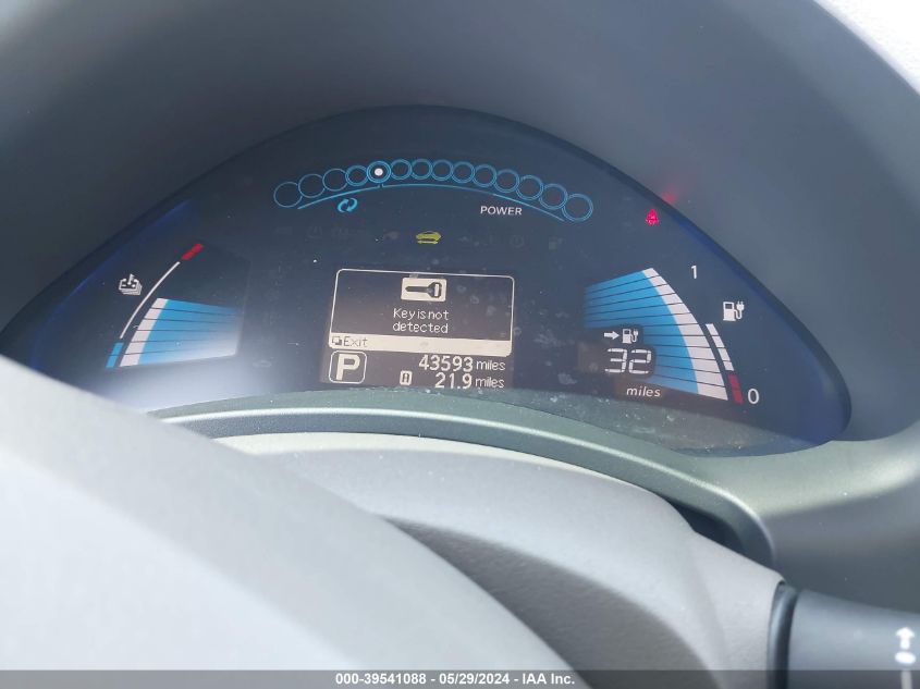 2012 Nissan Leaf Sl VIN: JN1AZ0CP7CT026068 Lot: 39541088