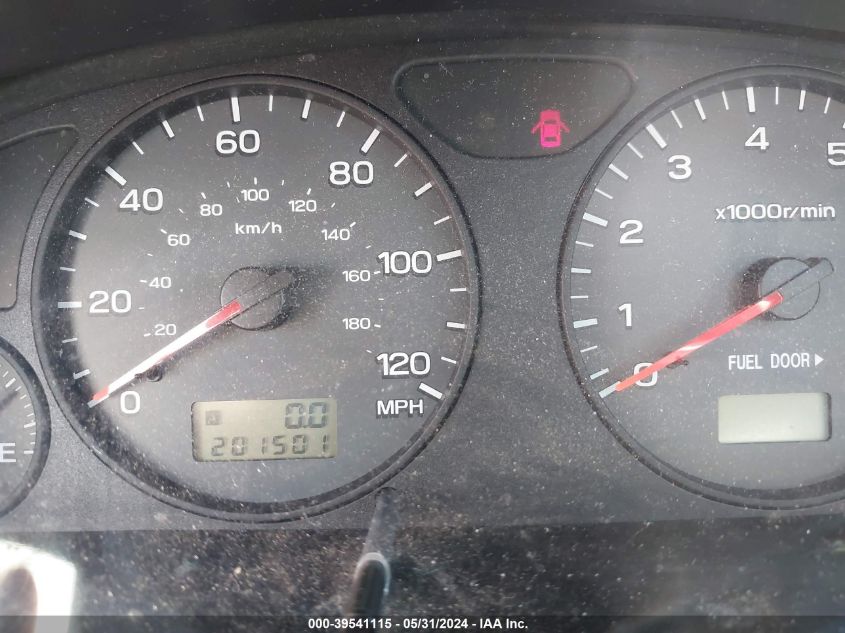 2001 Subaru Forester S VIN: JF1SF65601H753415 Lot: 39541115