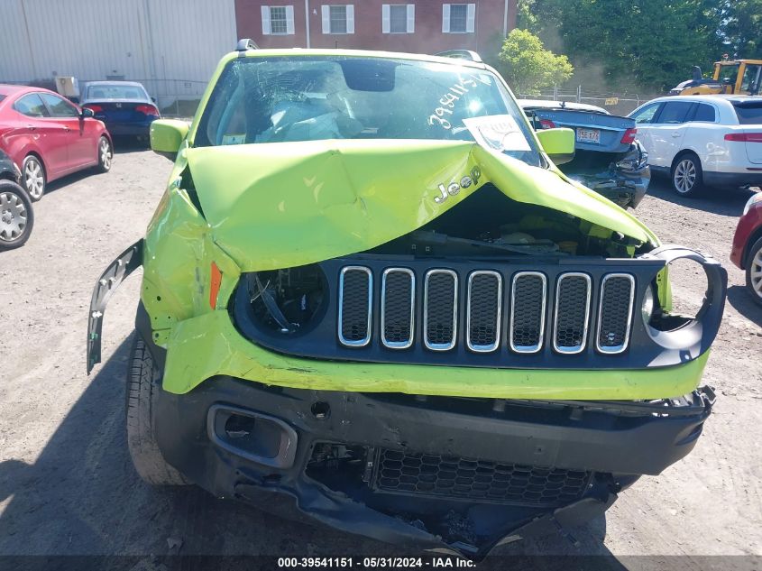 2018 Jeep Renegade Latitude 4X4 VIN: ZACCJBBB0JPH30491 Lot: 39541151