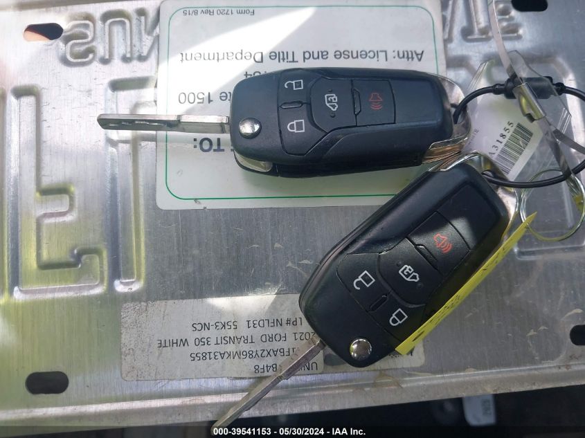 2021 Ford Transit-350 Passenger Van Xlt VIN: 1FBAX2Y86MKA31855 Lot: 39541153