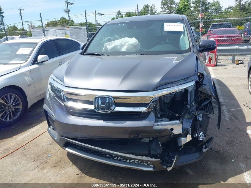2021 Honda Pilot Awd Ex-L VIN: 5FNYF6H52MB055254 Lot: 39541159