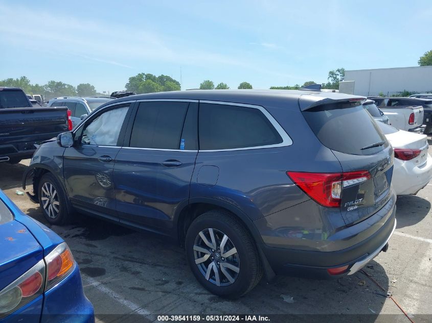 2021 Honda Pilot Awd Ex-L VIN: 5FNYF6H52MB055254 Lot: 39541159