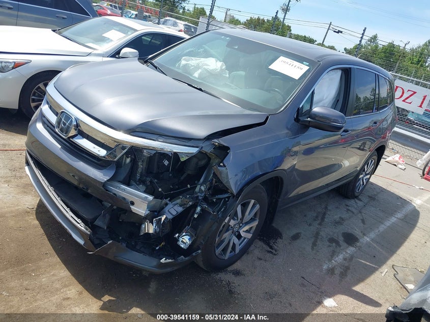 VIN 5FNYF6H52MB055254 2021 HONDA PILOT EXL