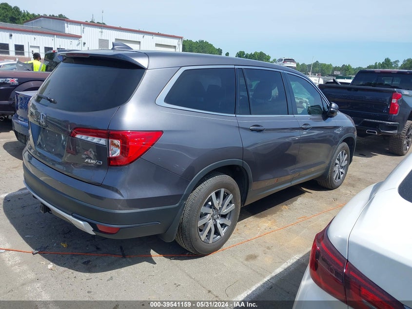 VIN 5FNYF6H52MB055254 2021 HONDA PILOT EXL
