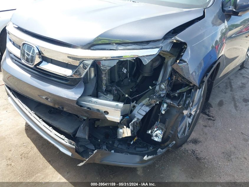 2021 Honda Pilot Awd Ex-L VIN: 5FNYF6H52MB055254 Lot: 39541159