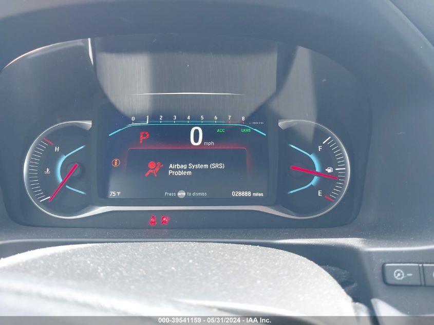 2021 Honda Pilot Awd Ex-L VIN: 5FNYF6H52MB055254 Lot: 39541159