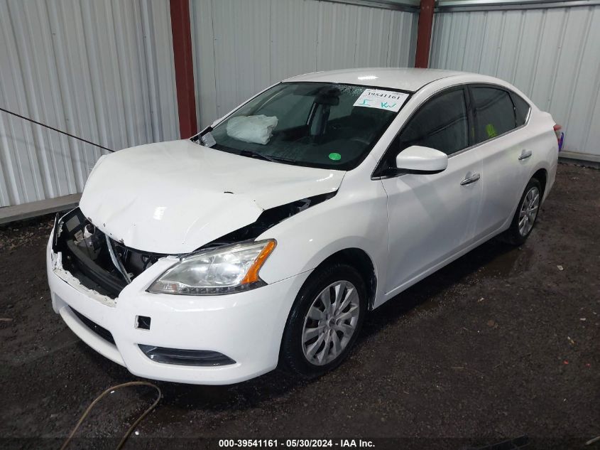 2014 Nissan Sentra Sv VIN: 3N1AB7AP2EL663702 Lot: 39541161