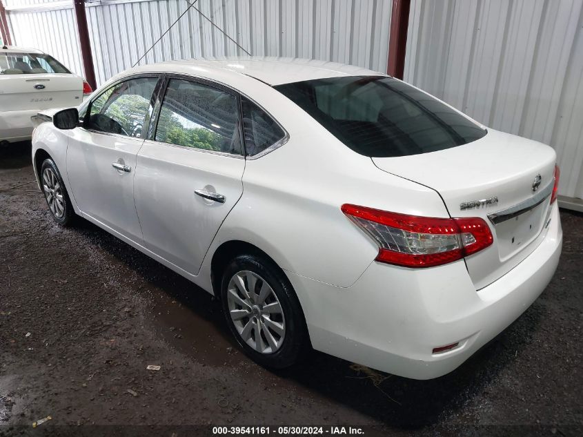 2014 Nissan Sentra Sv VIN: 3N1AB7AP2EL663702 Lot: 39541161