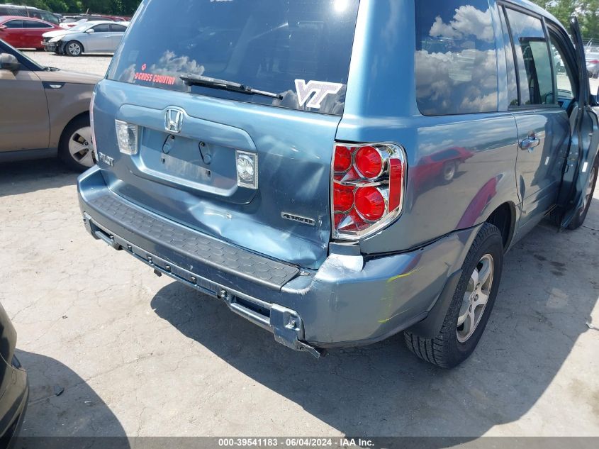 2006 Honda Pilot Ex-L VIN: 5FNYF18536B012578 Lot: 39541183