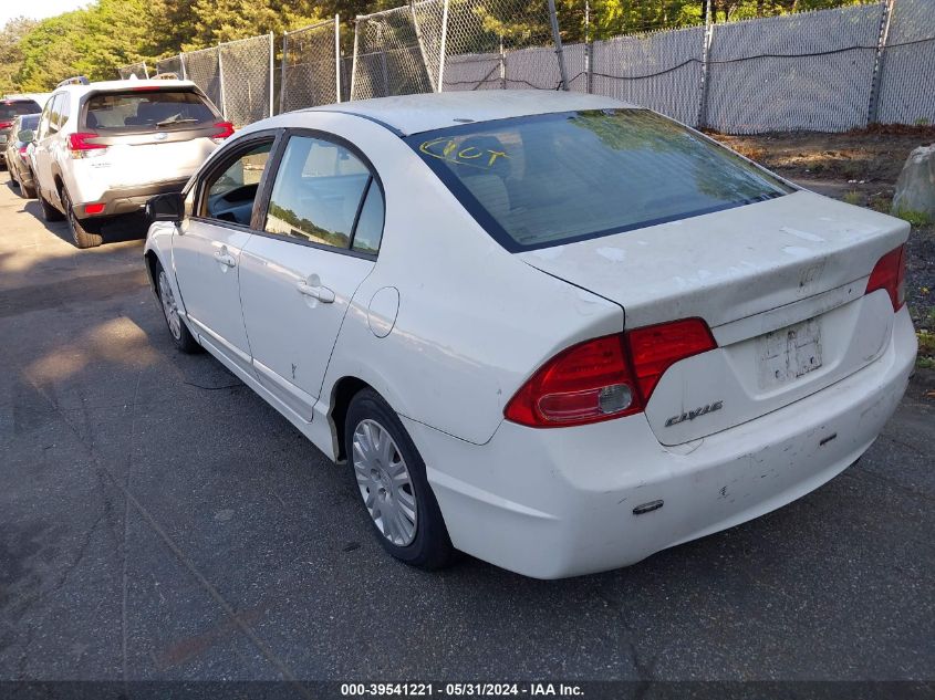 2008 Honda Civic Gx VIN: 1HGFA46598L000396 Lot: 39541221