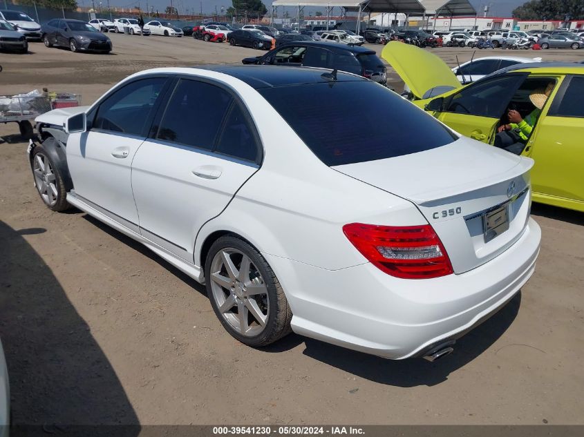 2013 Mercedes-Benz C 350 Sport VIN: WDDGF5HB0DA754442 Lot: 39541230