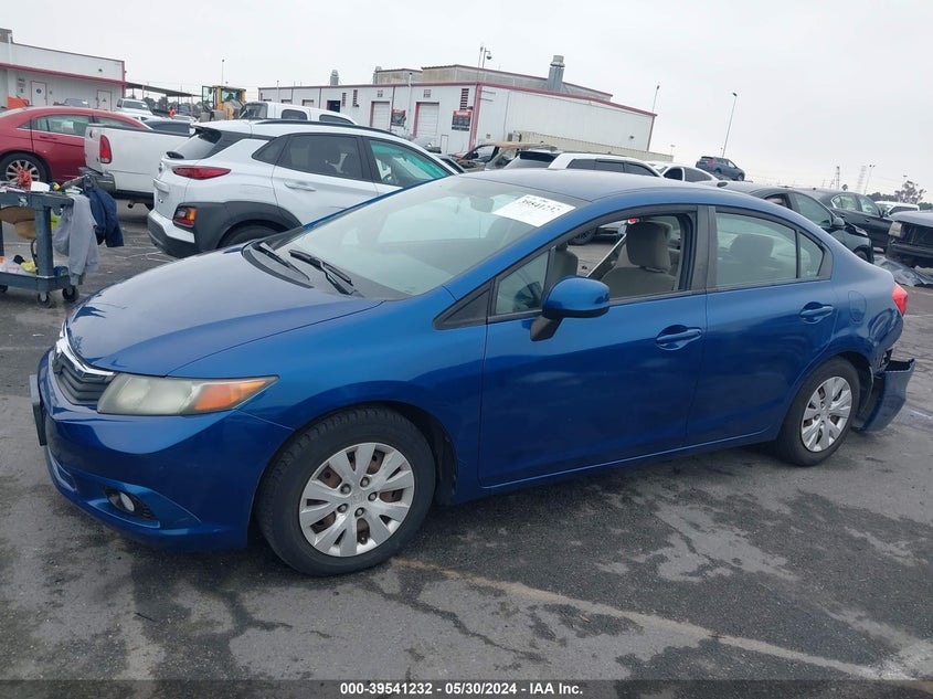 2012 Honda Civic Lx VIN: 19XFB2F54CE354876 Lot: 39541232