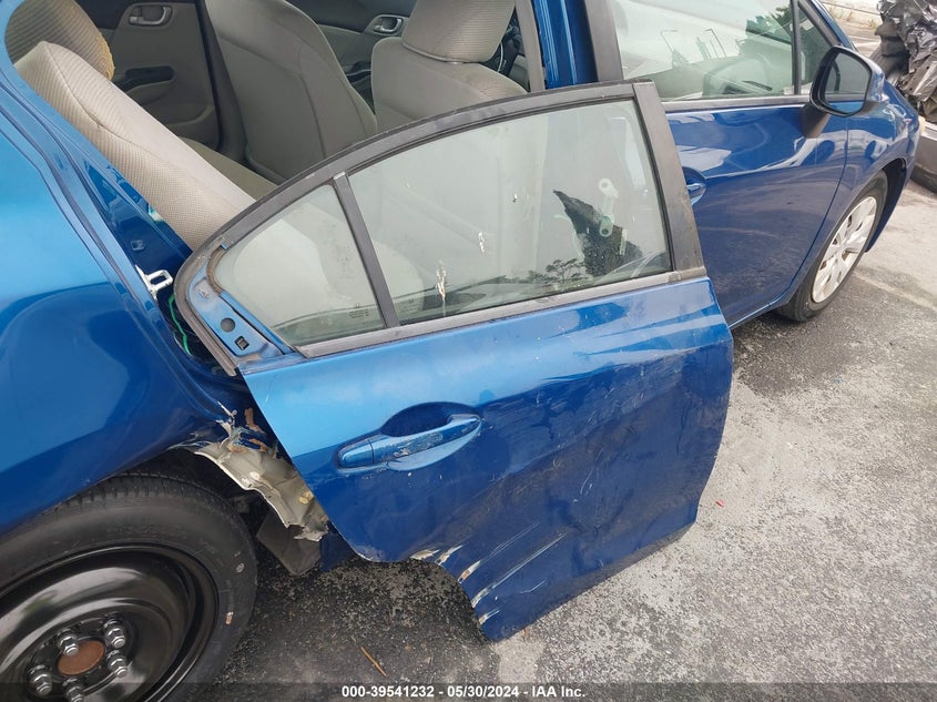 2012 Honda Civic Lx VIN: 19XFB2F54CE354876 Lot: 39541232