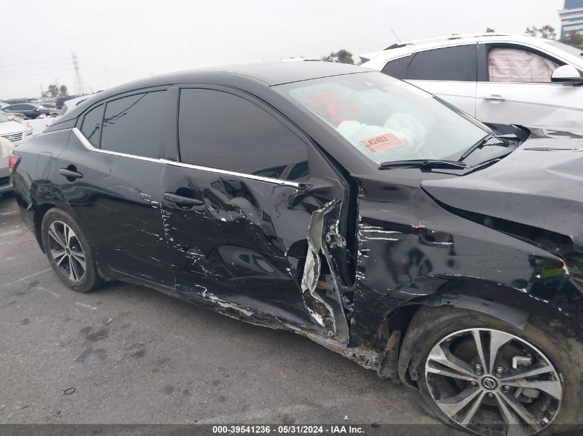 2022 Nissan Sentra Sv Xtronic Cvt VIN: 3N1AB8CVXNY233632 Lot: 39541236