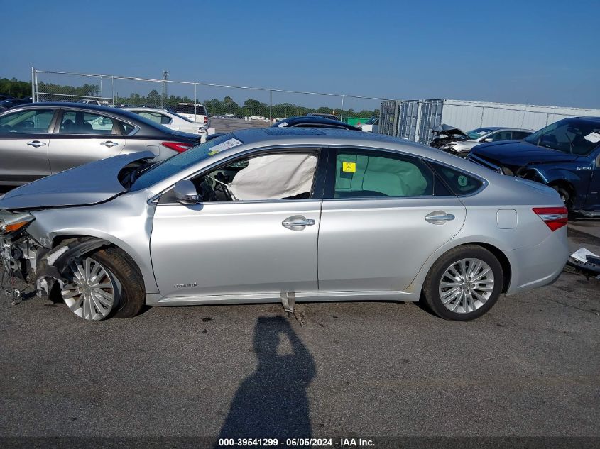 2014 Toyota Avalon Hybrid Xle Touring VIN: 4T1BD1EBXEU023035 Lot: 39541299