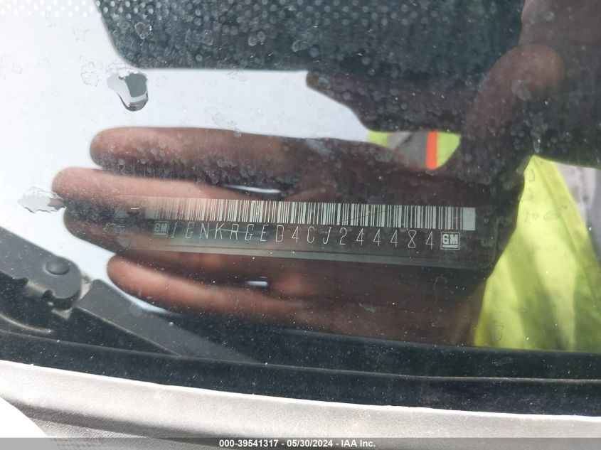 2012 Chevrolet Traverse 1Lt VIN: 1GNKRGED4CJ244484 Lot: 39541317