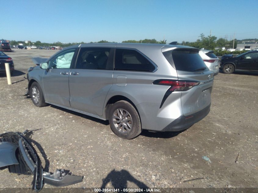 2022 Toyota Sienna Xle VIN: 5TDYRKEC0NS125222 Lot: 39541341