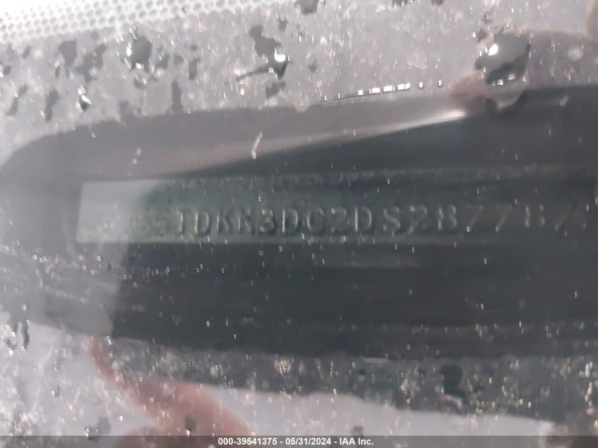 2013 Toyota Sienna Le V6 8 Passenger VIN: 5TDKK3DC2DS287787 Lot: 39541375