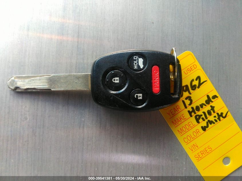 2013 Honda Pilot Ex-L VIN: 5FNYF3H69DB030052 Lot: 39541381