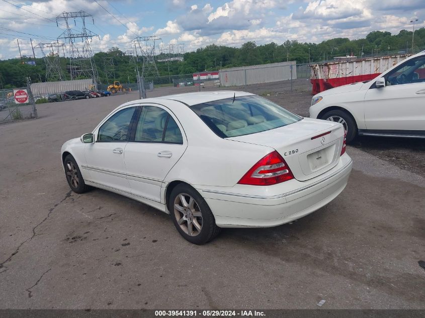 WDBRF54JX7F866557 | 2007 MERCEDES-BENZ C 280