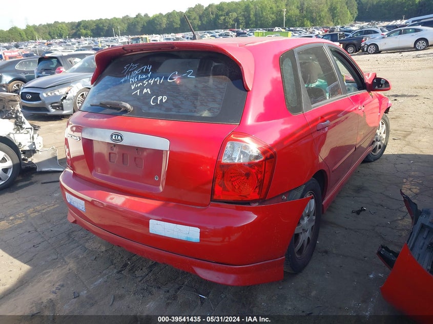 2006 Kia Spectra5 VIN: KNAFE161365339037 Lot: 39541435