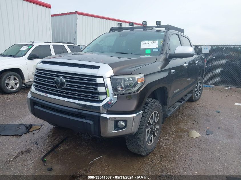 2018 Toyota Tundra Crewmax Limited VIN: 5TFHW5F1XJX767569 Lot: 39541537