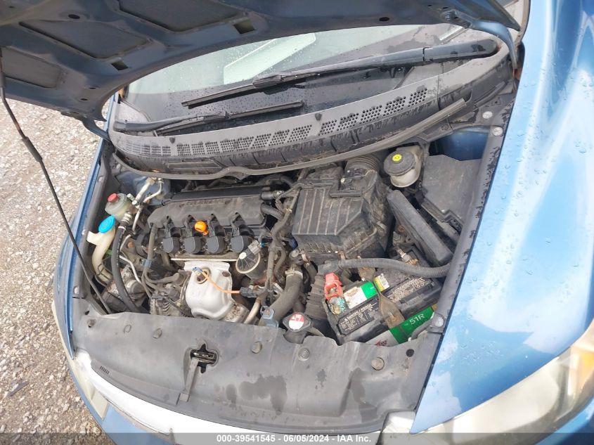 2009 Honda Civic Lx VIN: 19XFA16549E038741 Lot: 39541545