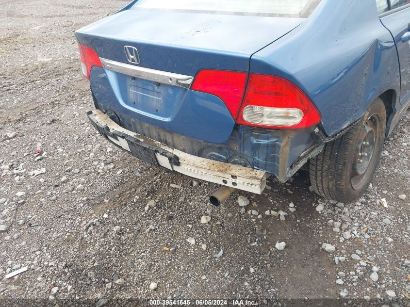 2009 Honda Civic Lx VIN: 19XFA16549E038741 Lot: 39541545