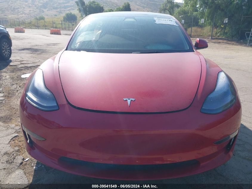 2022 Tesla Model 3 Long Range Dual Motor All-Wheel Drive VIN: 5YJ3E1EB5NF121193 Lot: 39541549