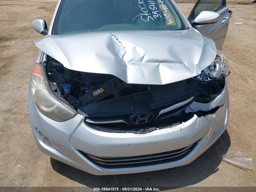 2013 Hyundai Elantra Limited VIN: KMHDH4AE9DU002769 Lot: 39541575