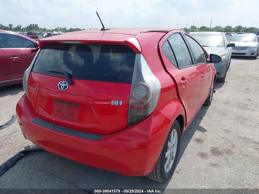 2012 Toyota Prius C Three VIN: JTDKDTB36C1523074 Lot: 39541579