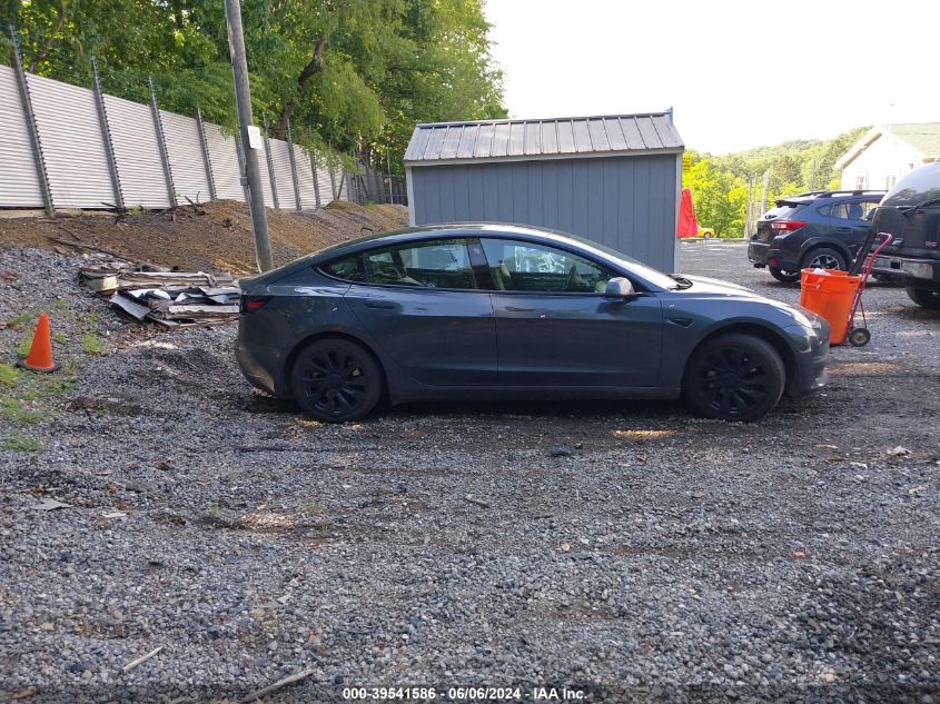2022 Tesla Model 3 Rear-Wheel Drive VIN: 5YJ3E1EA0NF188162 Lot: 39541586