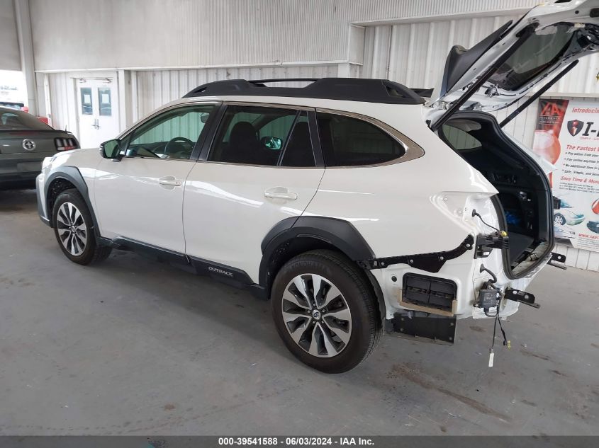 2023 Subaru Outback Limited Xt VIN: 4S4BTGND4P3155000 Lot: 39541588