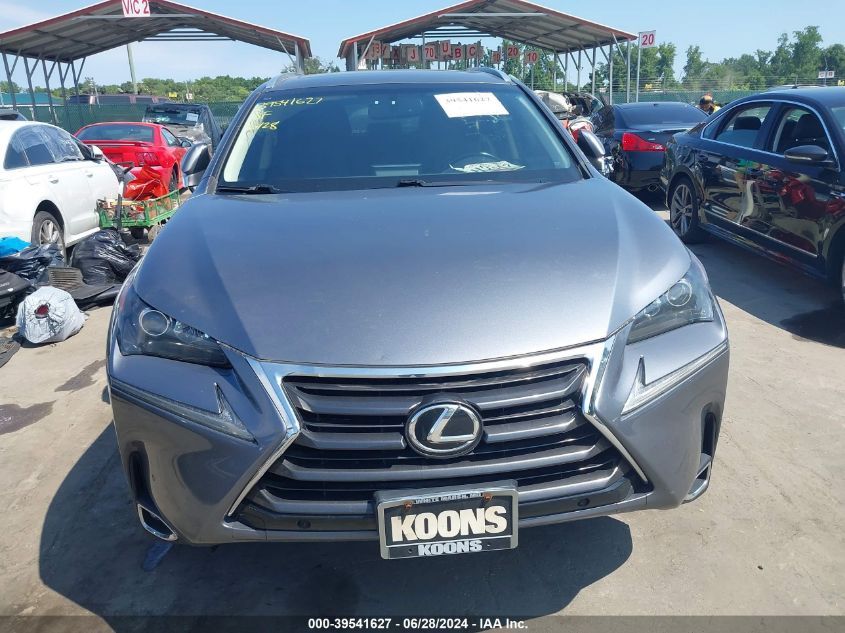 2017 Lexus Nx 200T VIN: JTJBARBZ6H2107461 Lot: 39541627