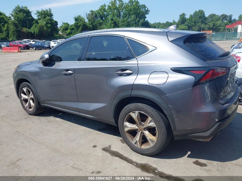 2017 Lexus Nx 200T VIN: JTJBARBZ6H2107461 Lot: 39541627