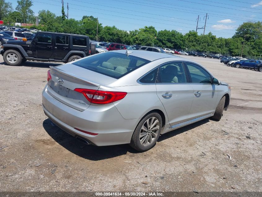 2016 Hyundai Sonata Sport VIN: 5NPE34AF1GH434156 Lot: 39541634