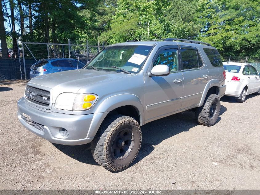 2001 Toyota Sequoia Sr5 VIN: 5TDBT44A51S020642 Lot: 39541691