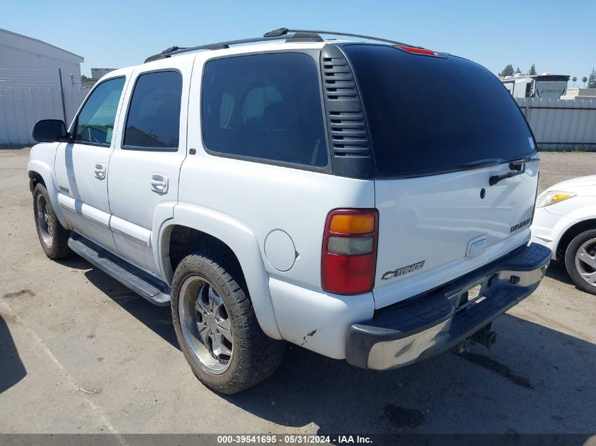 2002 Chevrolet Tahoe C1500 VIN: 1GNEC13Z82R163207 Lot: 39541695