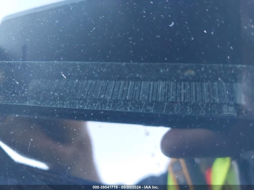 2014 Chevrolet Traverse 1Lt VIN: 1GNKVGKD2EJ116585 Lot: 39541719