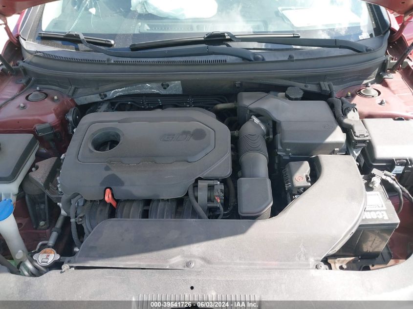 2015 Hyundai Sonata Se VIN: 5NPE24AF4FH218657 Lot: 39541726