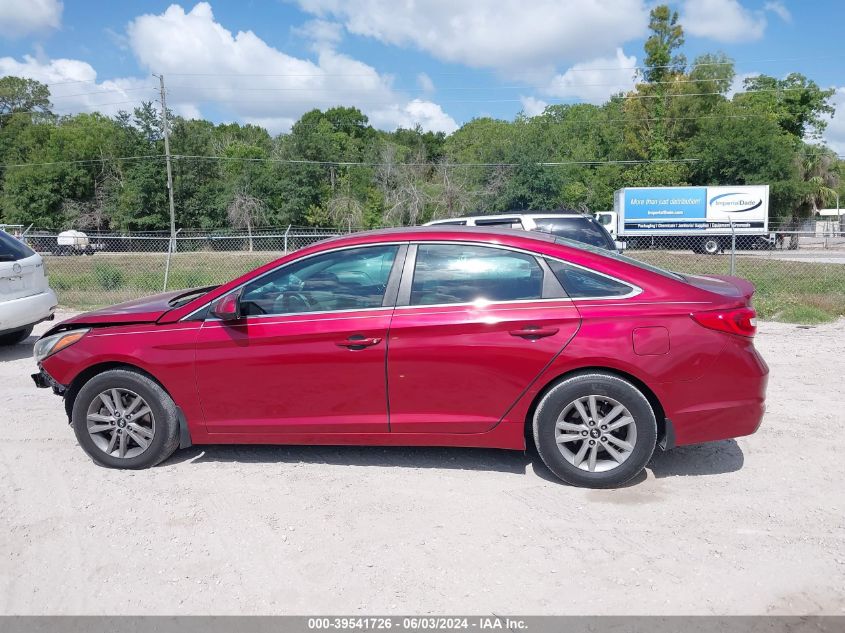 2015 Hyundai Sonata Se VIN: 5NPE24AF4FH218657 Lot: 39541726