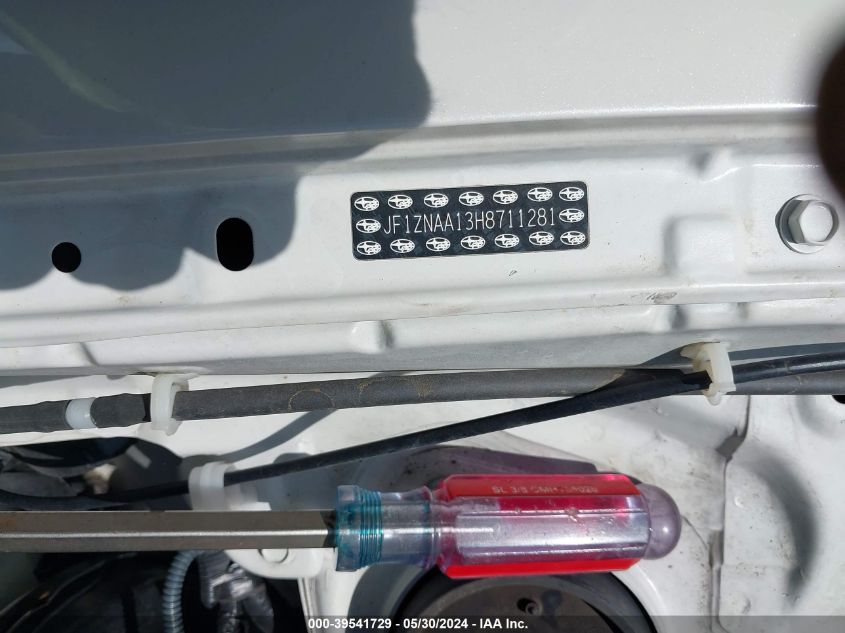 2017 Toyota 86 VIN: JF1ZNAA13H8711281 Lot: 39541729