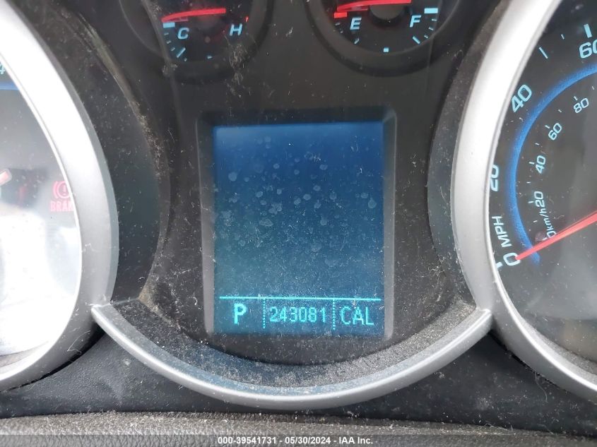 2011 Chevrolet Cruze 1Lt VIN: 1G1PF5S93B7152802 Lot: 39541731